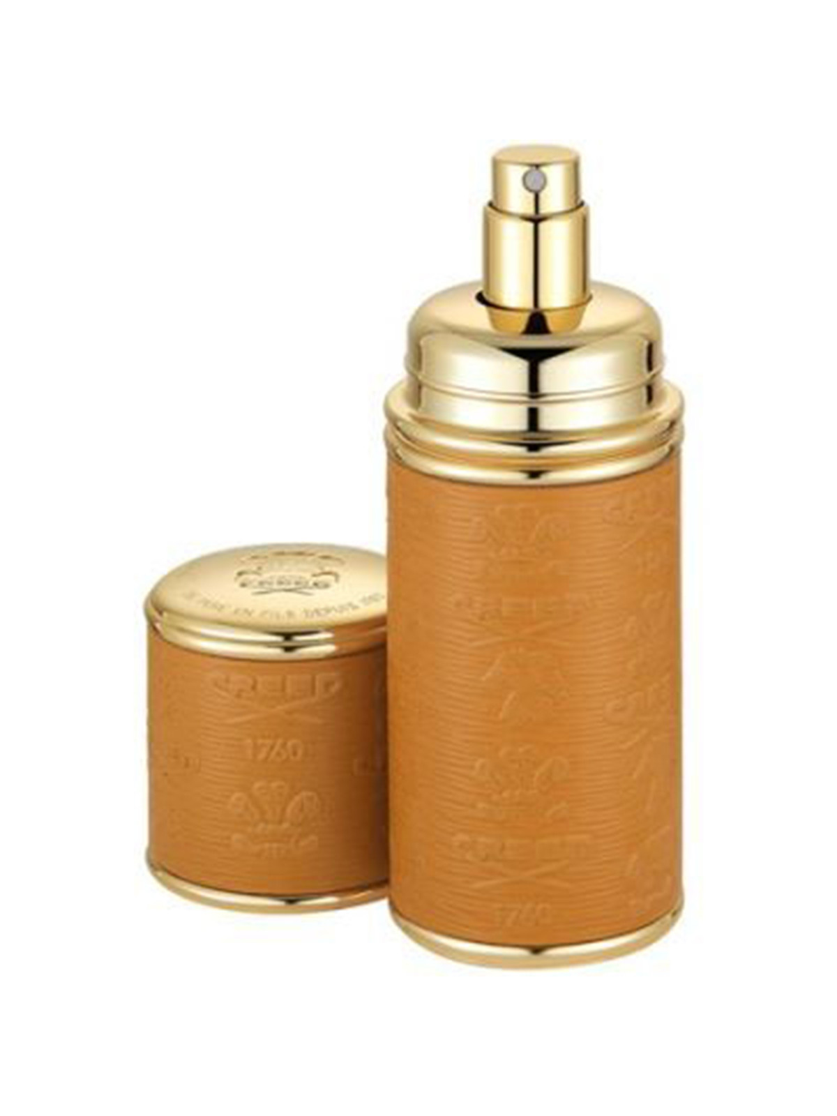 Camel with Gold Trim Leather Atomizer 50ml