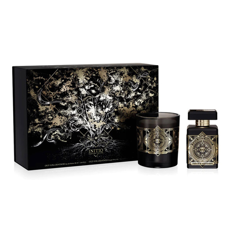 Oud For Greatness Set con Eau de Parfum 90ml e Candela Oud For Greatness 180g