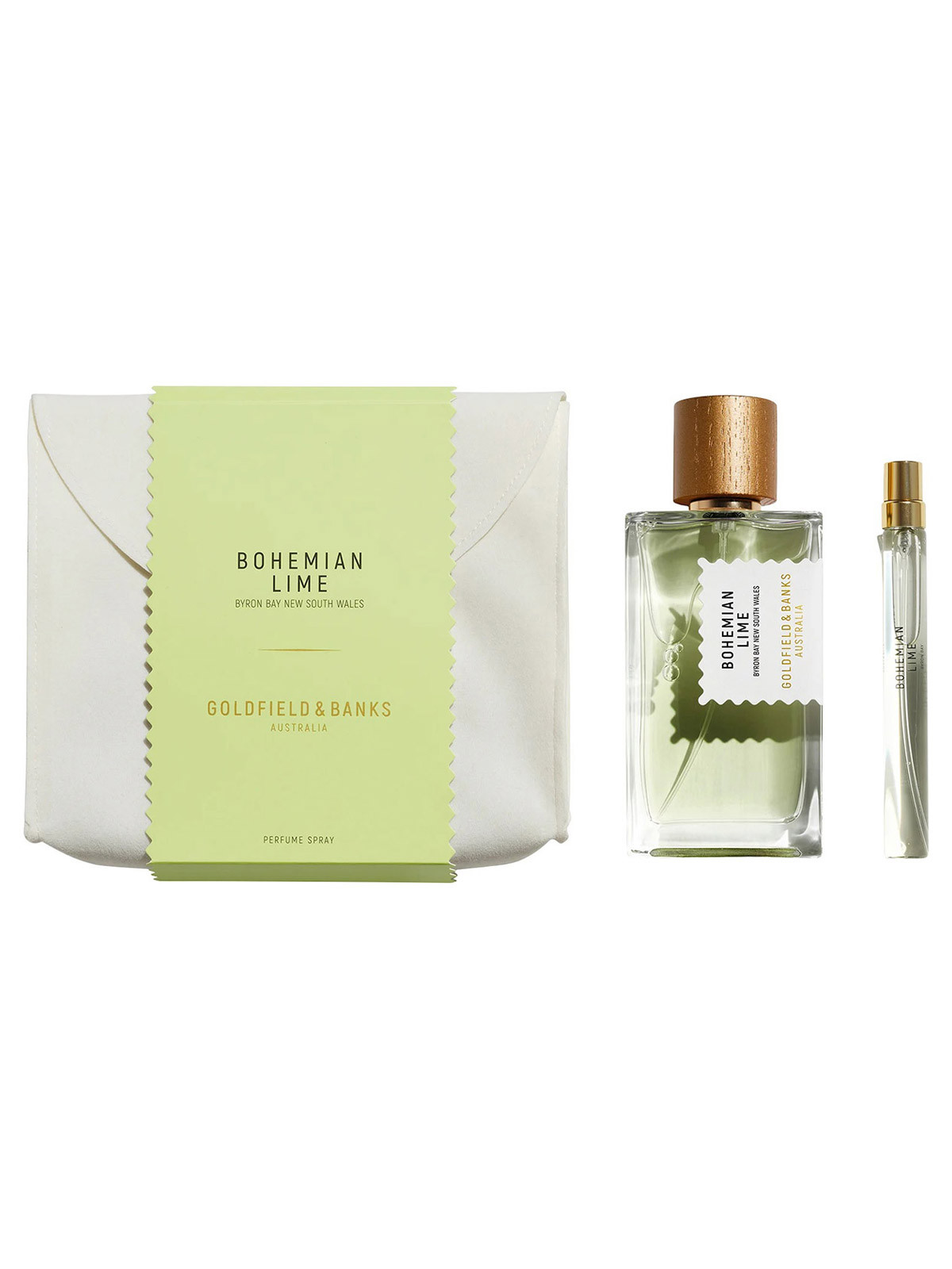 Set Bohemian Lime Parfum 100ml con Travel Spray 10ml